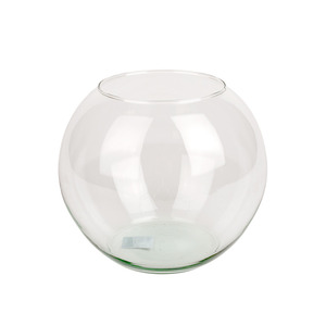 gömb alakú üveg váza 20cm