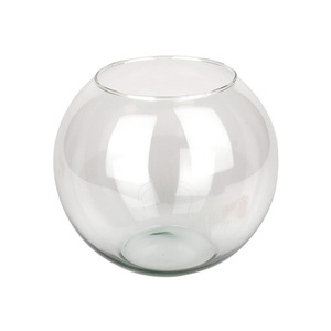 gömb alakú üveg váza 25cm