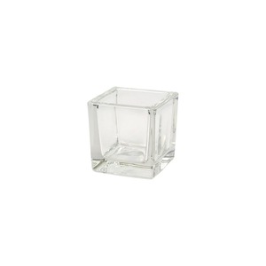 vastagfalú üveg kocka 6x6x6cm