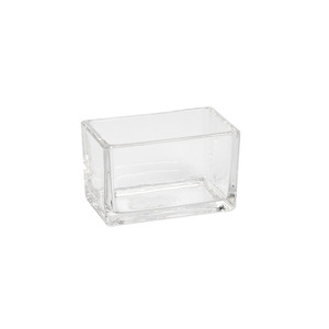 szögletes üveg tál 10x6x6cm