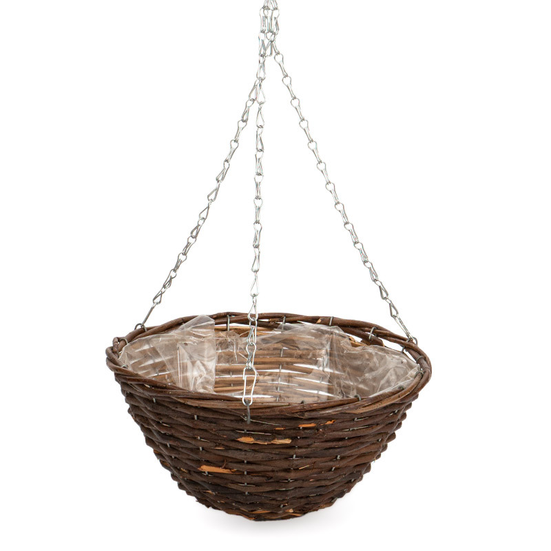 rattan függőkosár barna 29x15/54cm