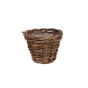 hasított rattan kaspó barna 20x16cm