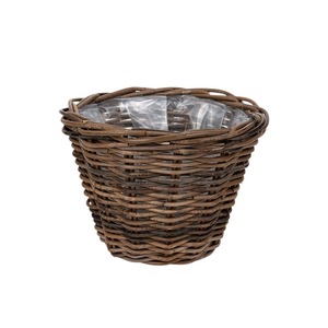 rattan kaspó barna 35x25cm