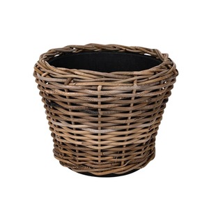 Drypot hasított rattan kaspó barna 36x28cm