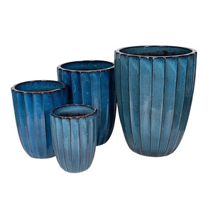 Harlow Vase kerámia váza szett antik kék 30x39-55x71cm S4