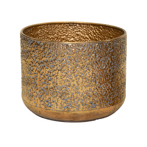 Hadad Classic fém kaspó arany 30,5x24cm